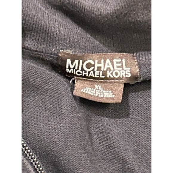 Michael Kors Men's size XL 1/4 Zip Black Pullover - Picture 3 of 3